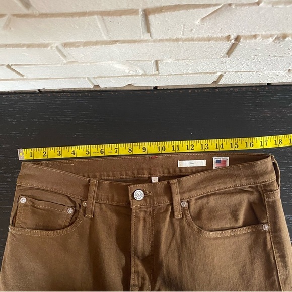 NOEND Denim Men’s Brooklyn Stretch Slim Fit Brown Jeans 34x30 Capsule Wardrobe - Picture 9 of 11